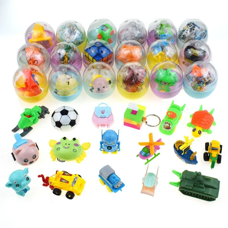 Mixed Different Toys Eco-friendly Small Plastic Capsule Toys Surprise Egg Capsules Blind Box Toys