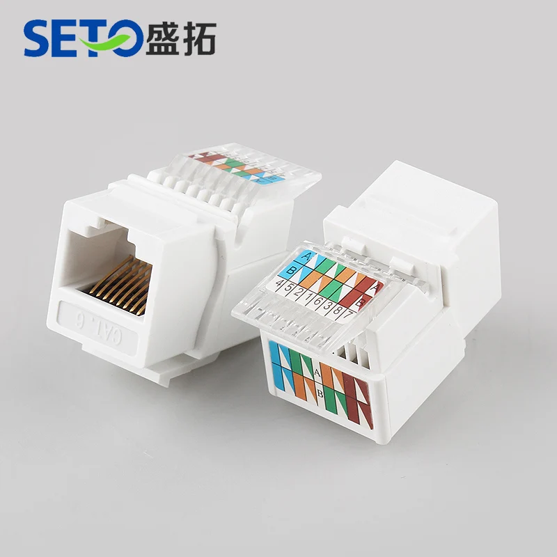 seto Cat6 UTP RJ45 8P8C Unshielded Toolless Keystone Jack