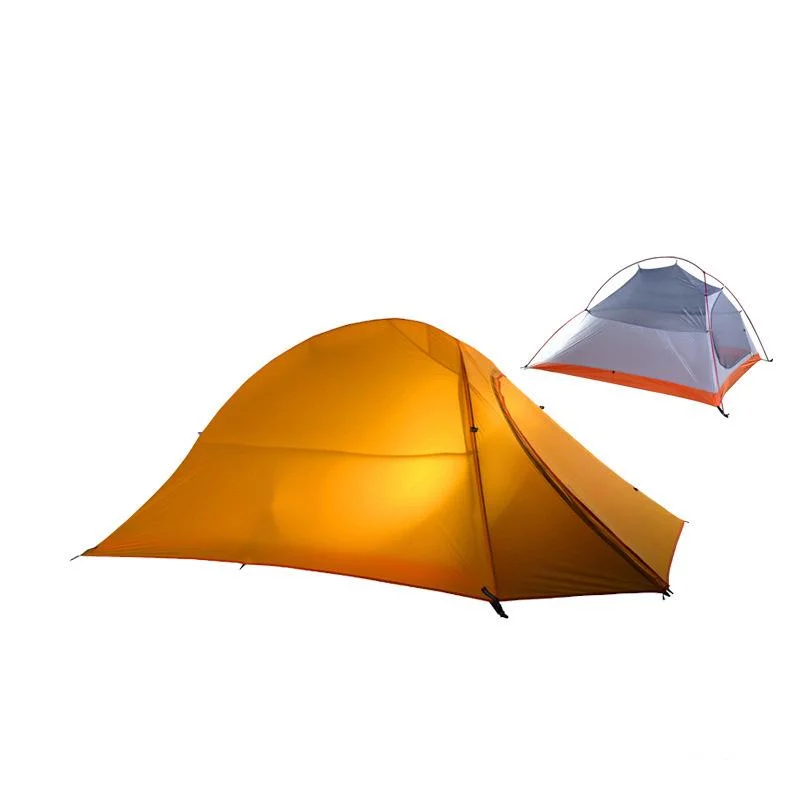 Travel Hiking 2 Person Aluminum Pole Nylon Breathable Double Layers Ultra Light Waterproof Outdoor Camping Tent
