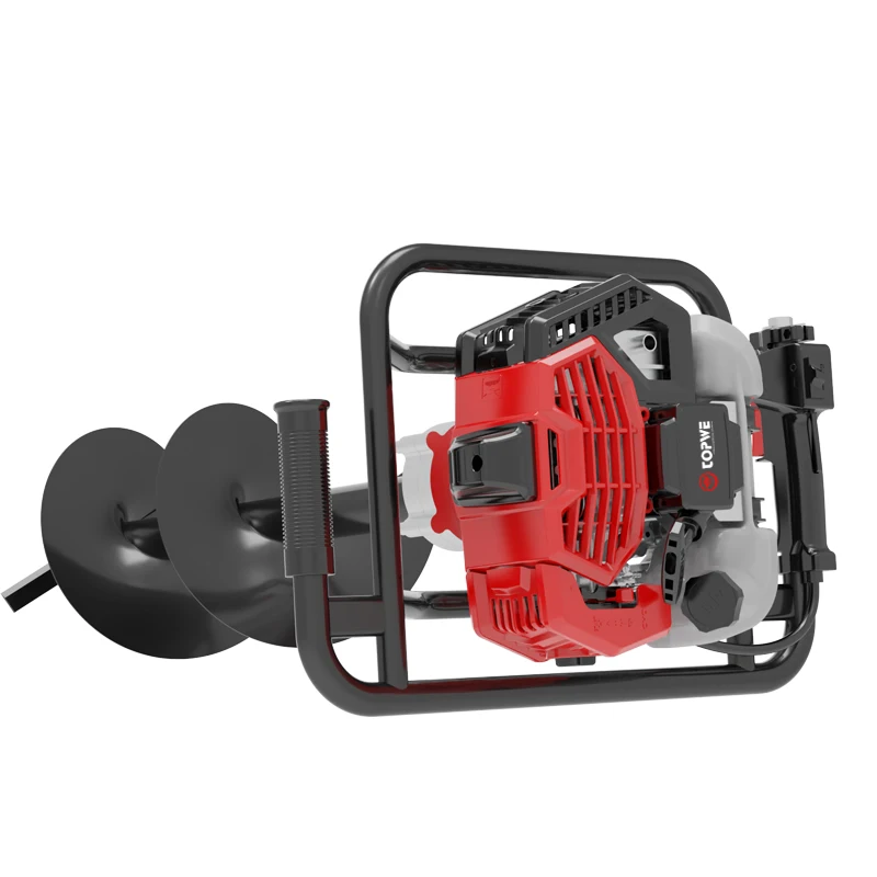 TOPWE Top Ranking Earth Drilling Machine 52cc Earth Drilling Machine 2-stroke Auger For Earth Drilling