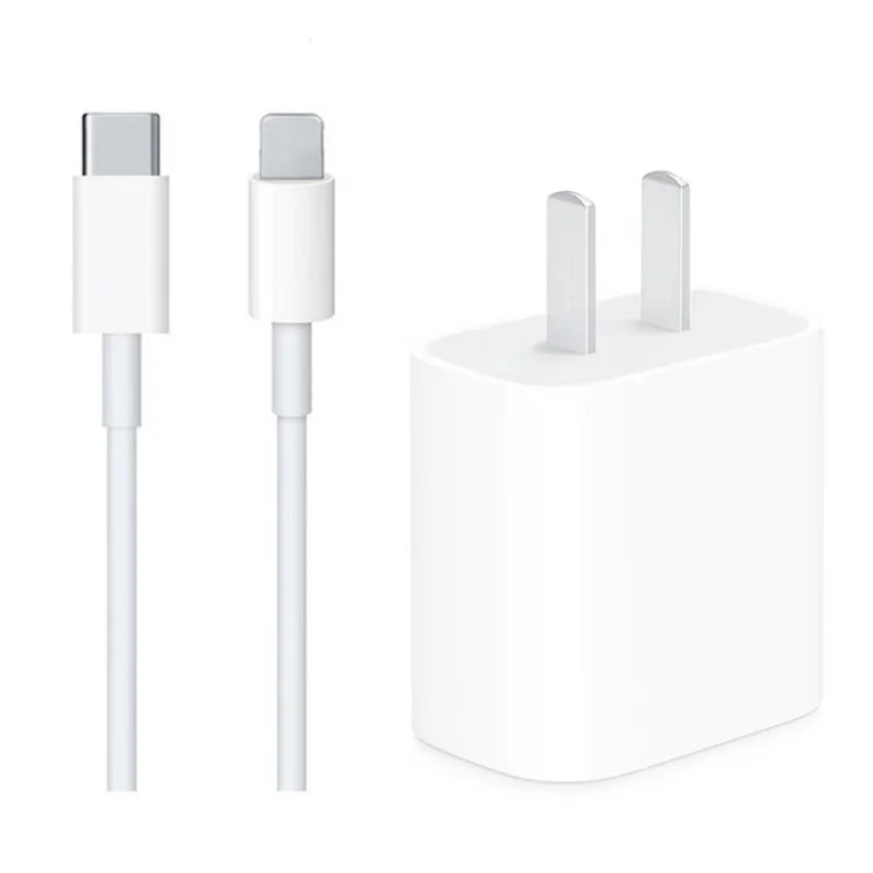  Быстродействующее зарядное устройство PD 20 Вт USB-C адаптер Универсальный мобильный телефон быстрое с кабелем для iPhone iPad