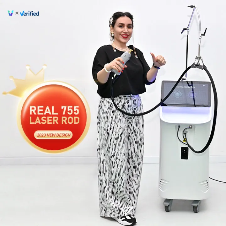 Long Pulse 755nm 1064nm Alexandrite Laser Gentle Alex Nd Yag diode hair removal machine laser hair removal