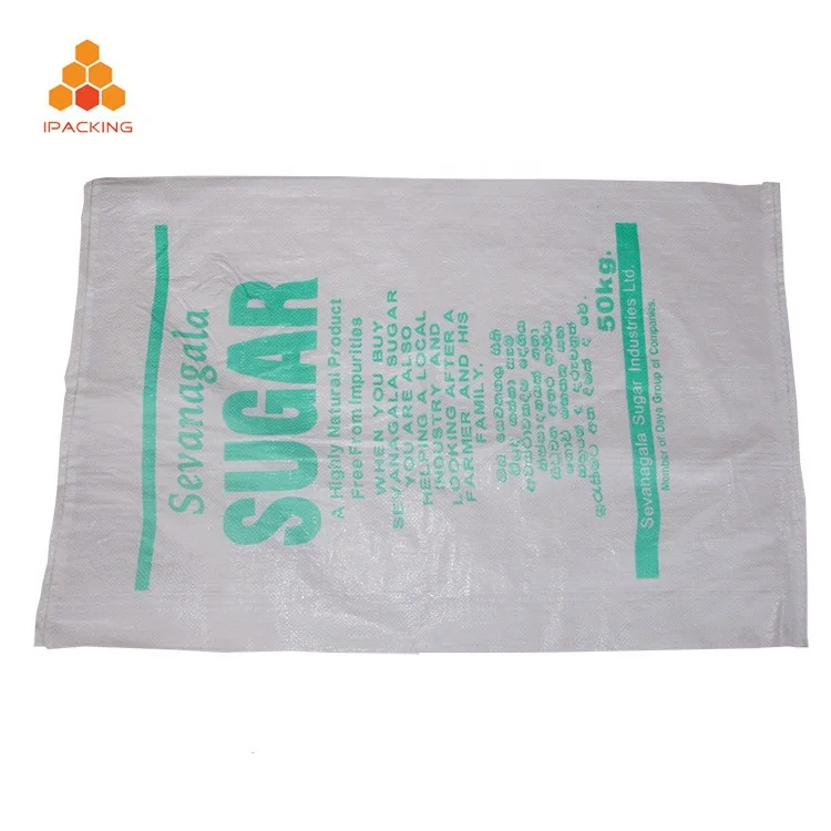 Plain PP Woven Packaging Bags 20kg Pp Woven Cement Sacks 25 Kg Polyethylene Bag Customize Security Agriculture Offset Printing