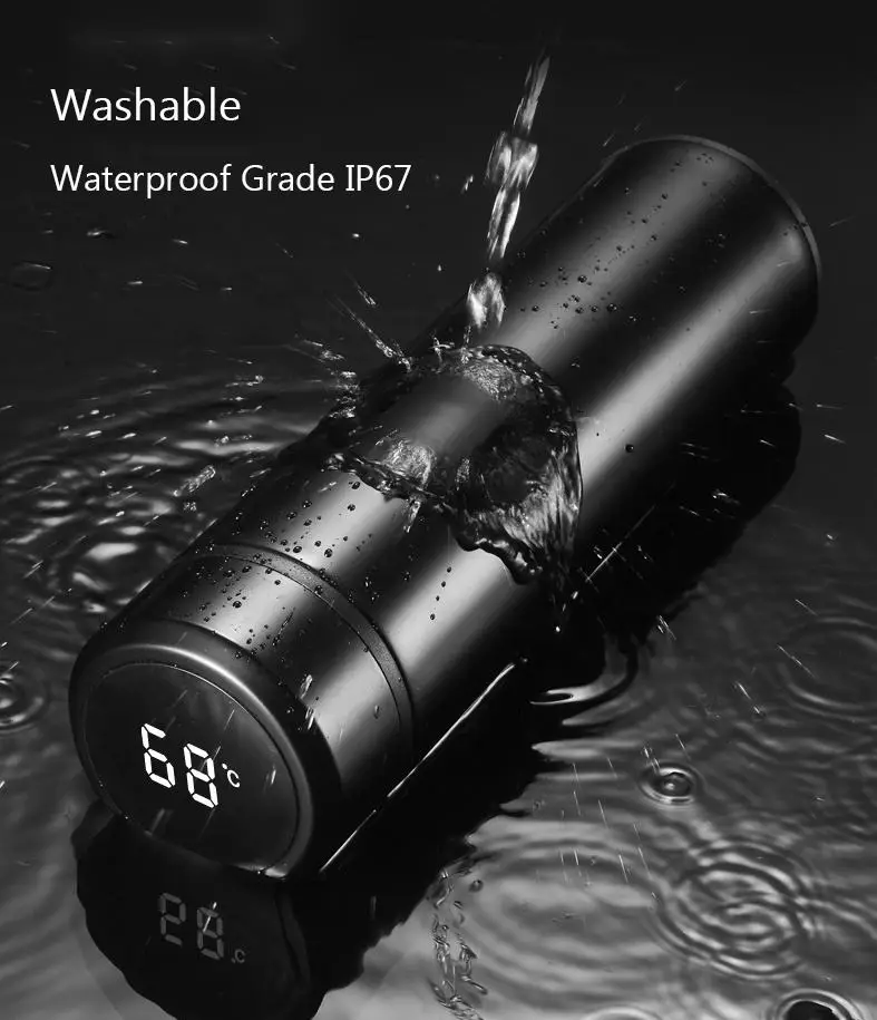 Most Popular Smart Temperature Display Water Bottle Wholesale Wide Mouth Vacuum Flask