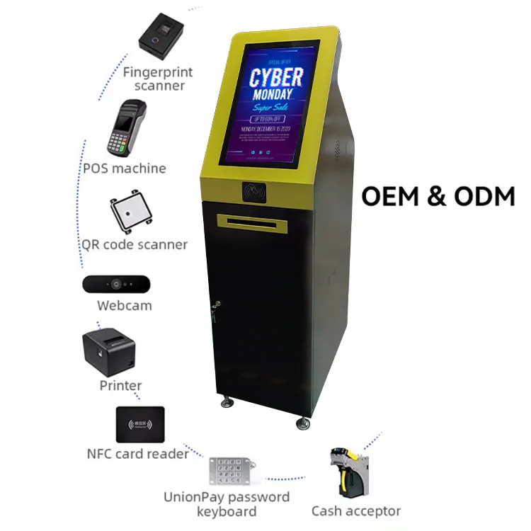 touch screen Customized Sports betting kiosk Casino payment kiosk with cash and coin accept self service terminal