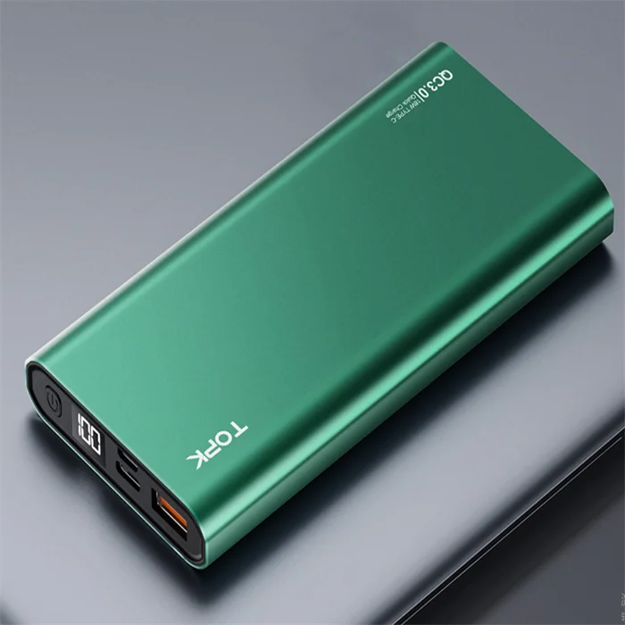 
Power Bank 10000mAh Portable Charger LED External Battery PowerBank PD Two-way Fast Charging Bank for Xiaomi mi drop shipping 
