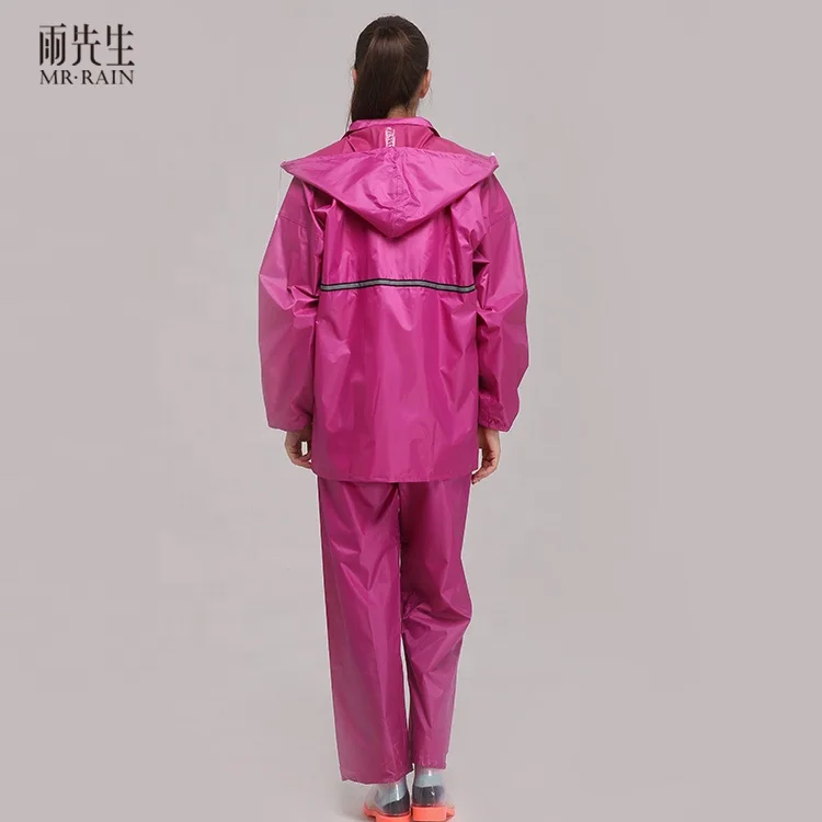 
100% waterproof motorcycle durable adult rain coat rainsuit 