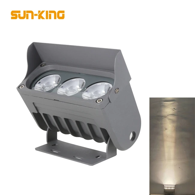 warm white 3 degree 9W Garden Project Lighting IP65 Narrow Angle Led Outdoor Flood Building Facade Light