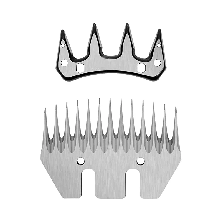 13 Teeth Straight Replacement Blades Sheep Shears Professional Stainless Steel Sheep Clipper Blades