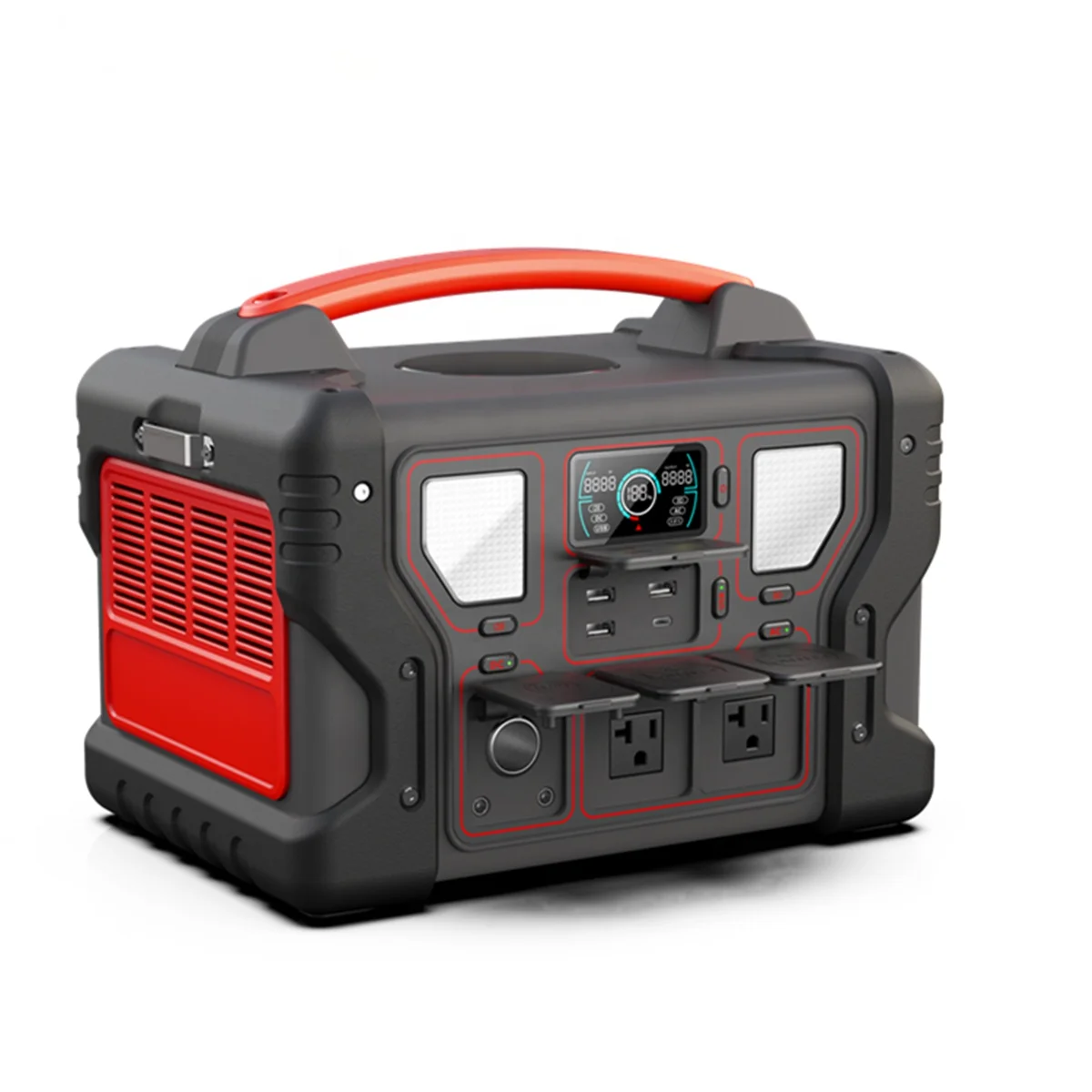 Amazon Hot Sale 110V Mini Off Grid Solar Energy System 300W Solar Power Bank Portable Solar Generator For US Market