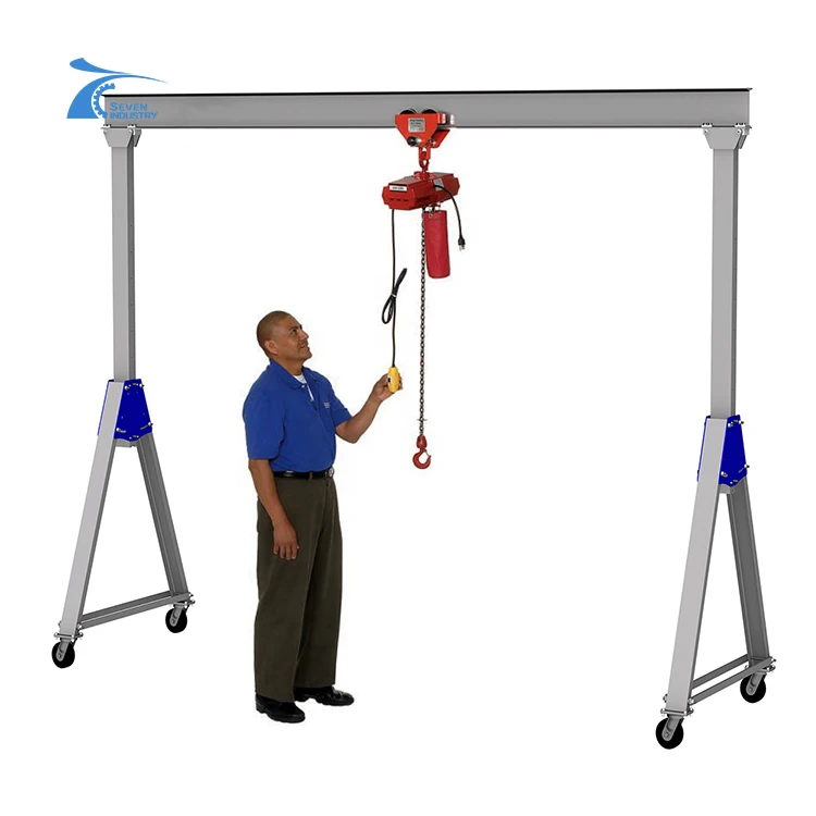 Mini mobile small crane 500kg aluminum portable gantry crane price