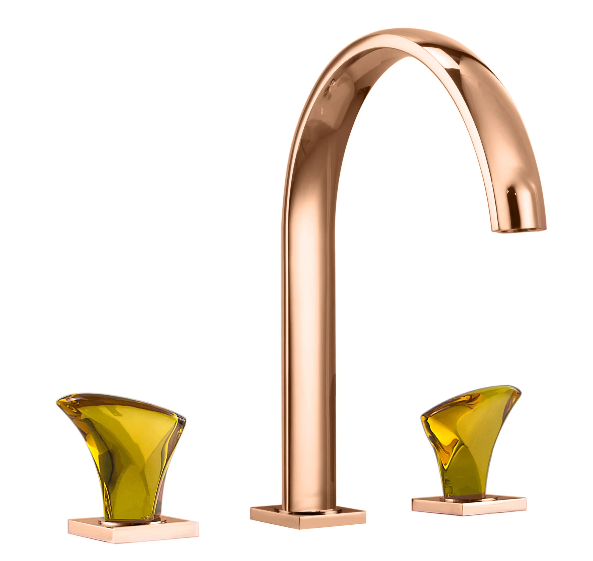 
Kamon New style Popular Tap Glaze Dual Handle Brass European Artistic Basin Faucet 