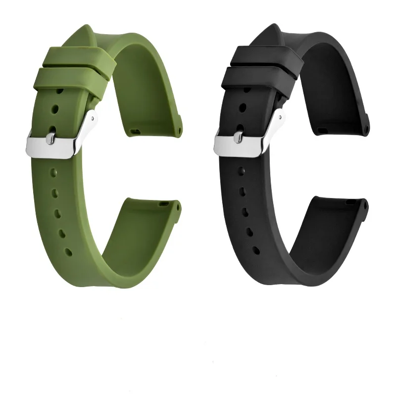 watch strap silicone 22mm 20mm for ap omega fluorine rolex richard mille adjustable rubber strap 22mm 20mm