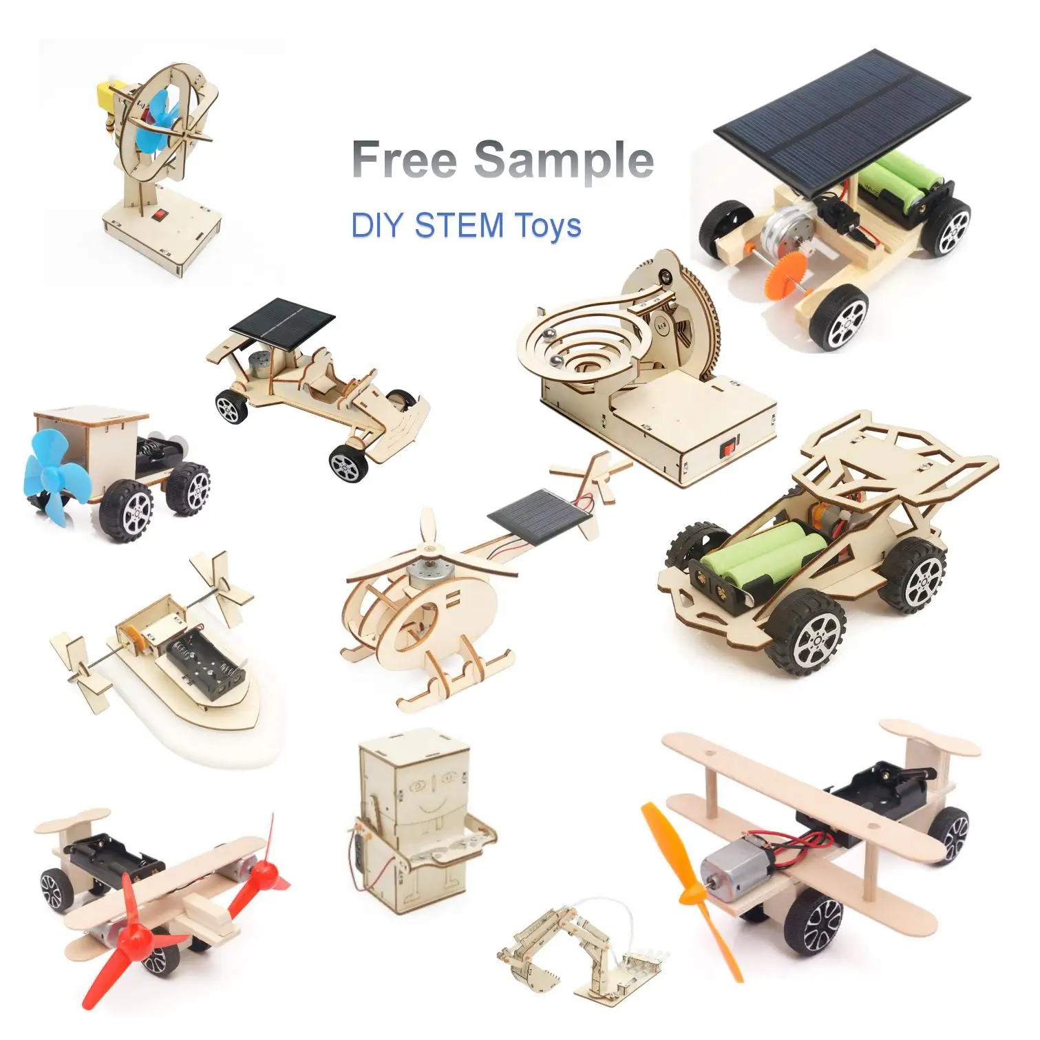 MI Kids Learning Toys Children Educational Wood Jigsaw Puzzle For Kids  Wooden 3D Puzzle Diy Science Projects Kit STEM Toys