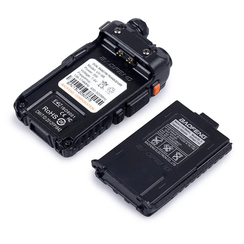 Оригинальный Baofeng UV-5R 8 Вт Dual Band иди и болтай Walkie Talkie “иди и высокая выходная мощность Ham двухстороннее радио УКВ/UHF Портативная радиостанция