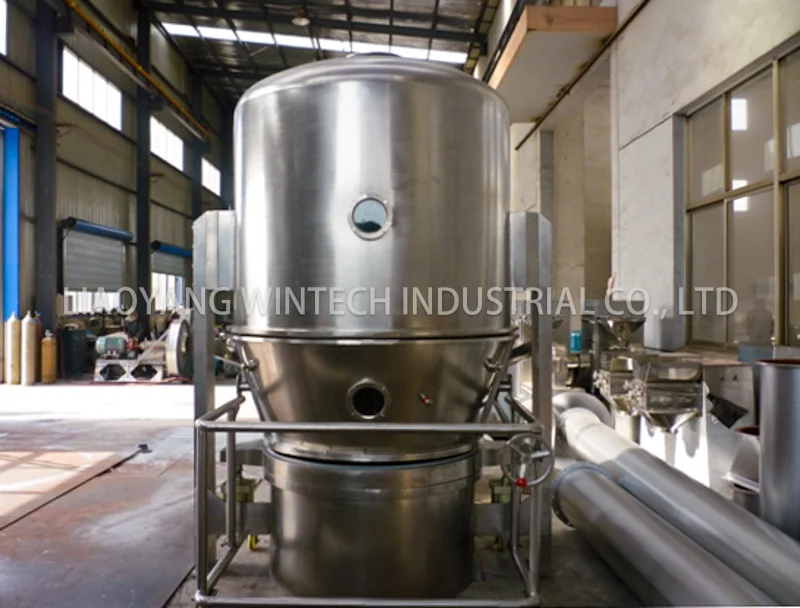  Industrial batch vertical fluid bed dryer for