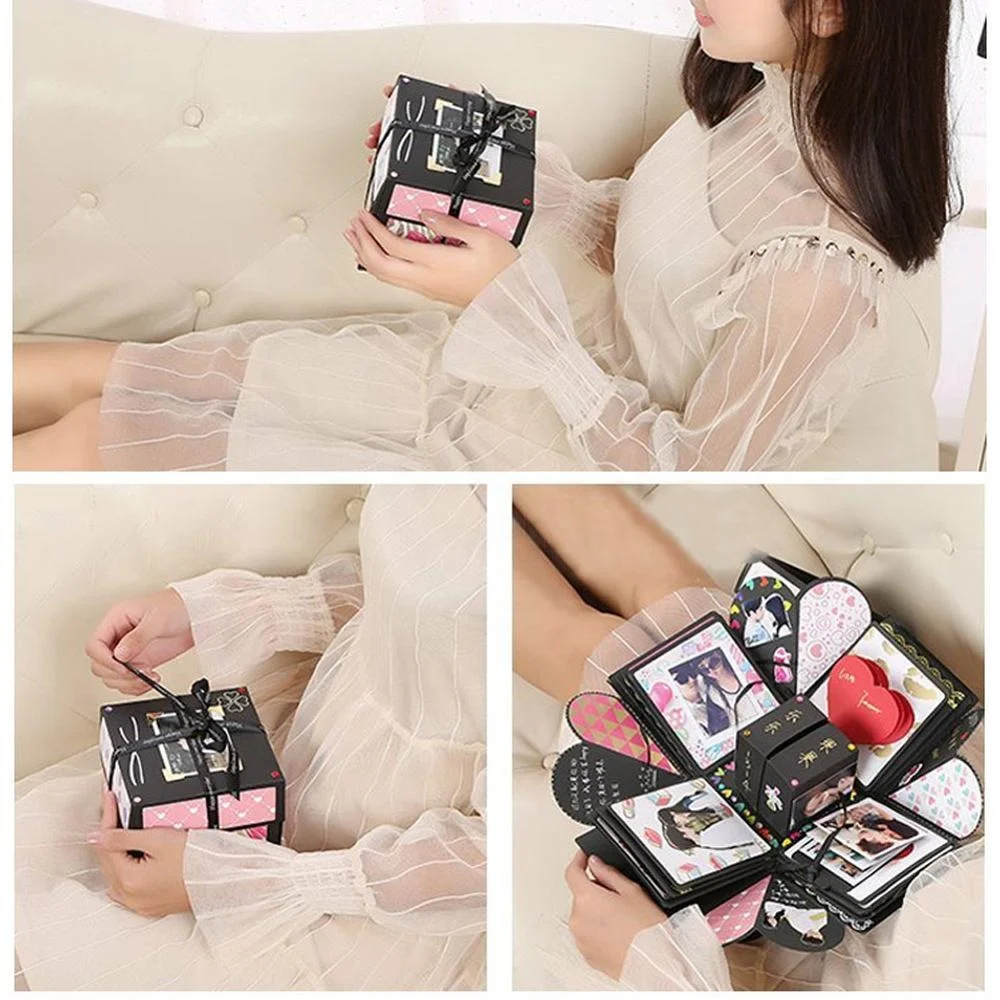 OurWarm многослойный Сюрприз на день рождения, подарки на годовщину, фотоальбом «сделай сам», креативная взрывобезопасная коробка