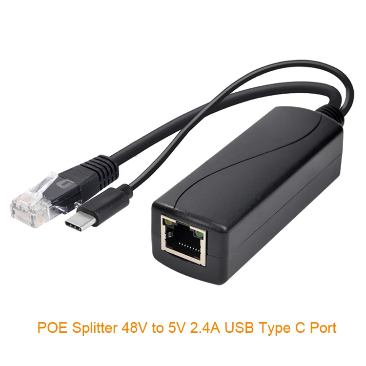 1500V High Voltage Isolation 48V to 12V 2A PoE Splitter For IP Camera