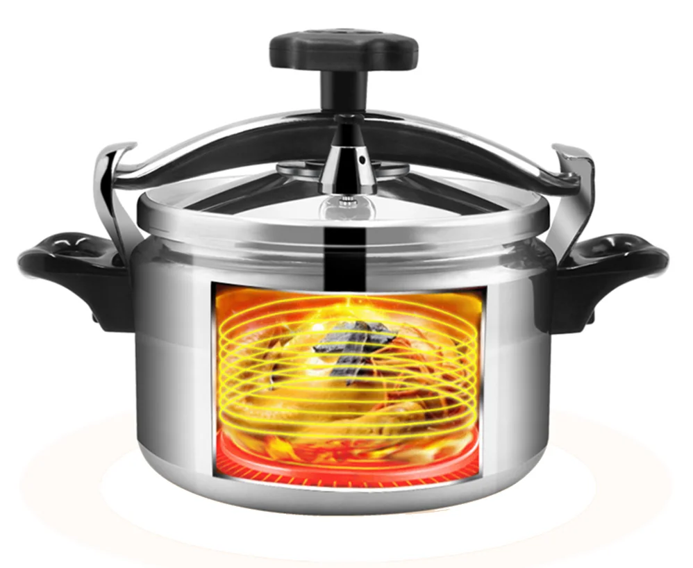 Safety Anti-explosion Gas Pressure Cooker Aluminum Alloy Cookware Pot With Sealing Ring To Easy Clean