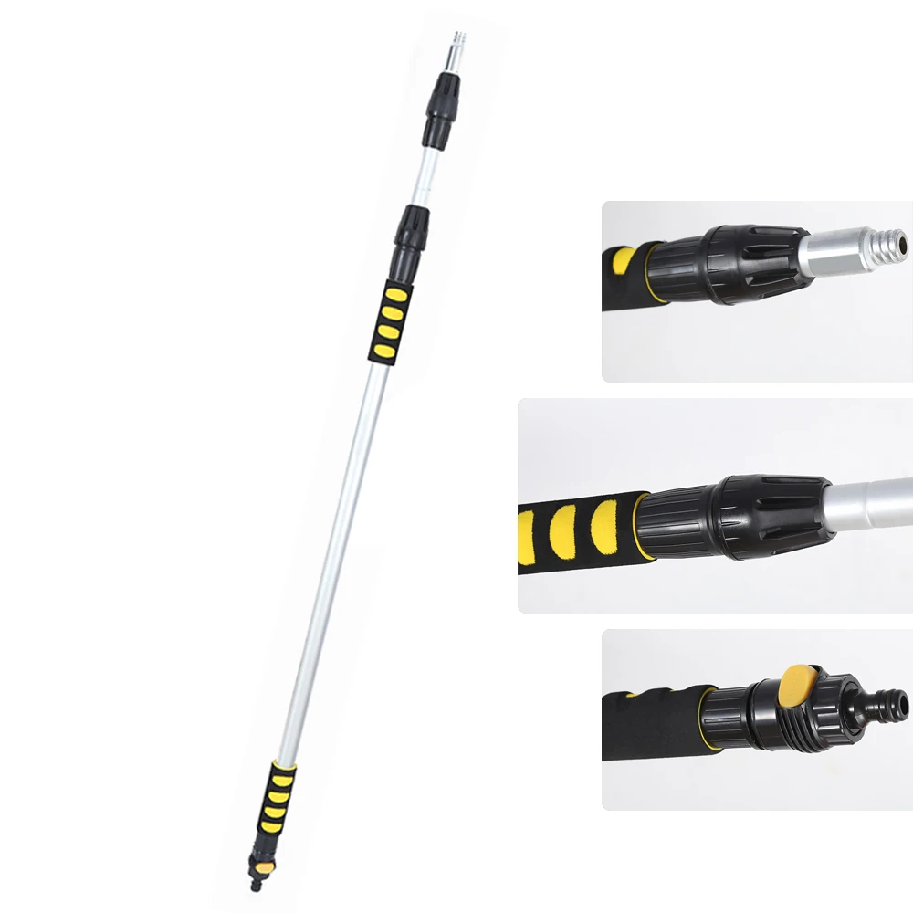 10ft Telescopic Water Flow Through Pole For Window Cleaning
