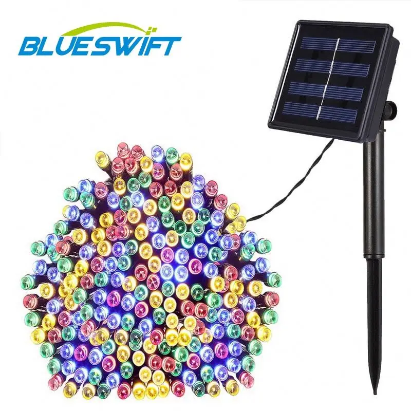 Светодиодная наружная Солнечная лампа, гирлянда 10 м, 100LED Фея, праздник, Рождество, вечеринка, 5M50LED 20M200LED гирлянда, Солнечный сад, водонепроницаемый