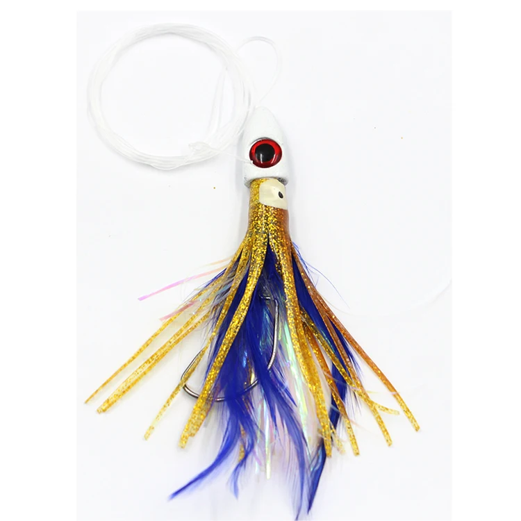 Selco Calmar Leurre Souple Осьминог Jig Head Мягкие кальмары приманки 4 см Peche морской Троллинг рыболовные Летающая приманка для рыбы