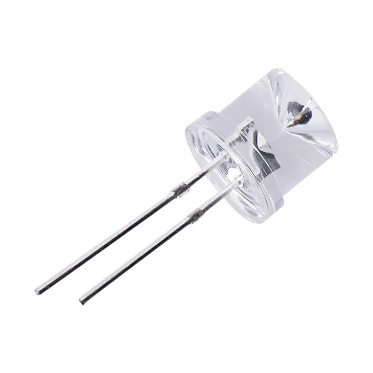 Hot selling factory price 0.5w straw hat white 8mm led  provide free samples CE ROHS