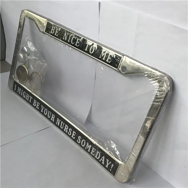 3d stainless steel number plate  licence plate embossing