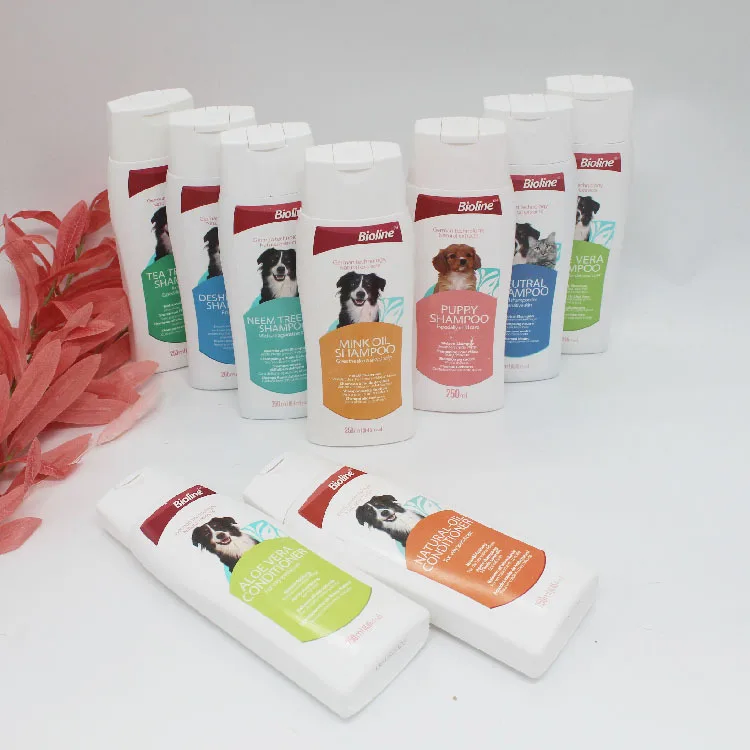 Bioline Dog Shower Gel Is Rich In Vegetable Oil Pet Hair Cleaning, 250ml Shower Gel Pet Shampoo Products