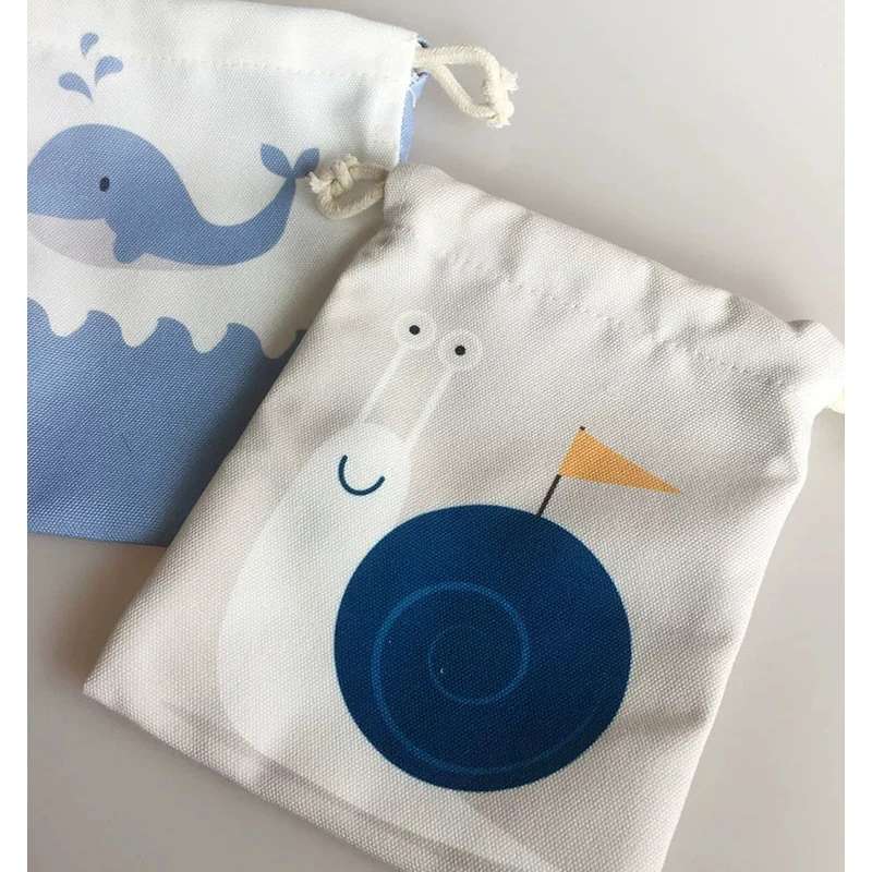 Gift Jewelry Lash Shopping Cotton Pouch Wholesale Customized Canvas Wedding Party Tote Bags for Storage