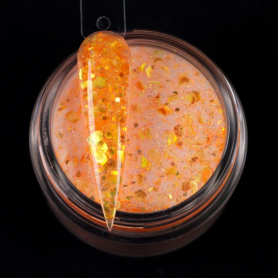 Easy to Use Fast Dry 2 Weeks Lasting Fluorescent Dip Powder Nail Dipping Powder