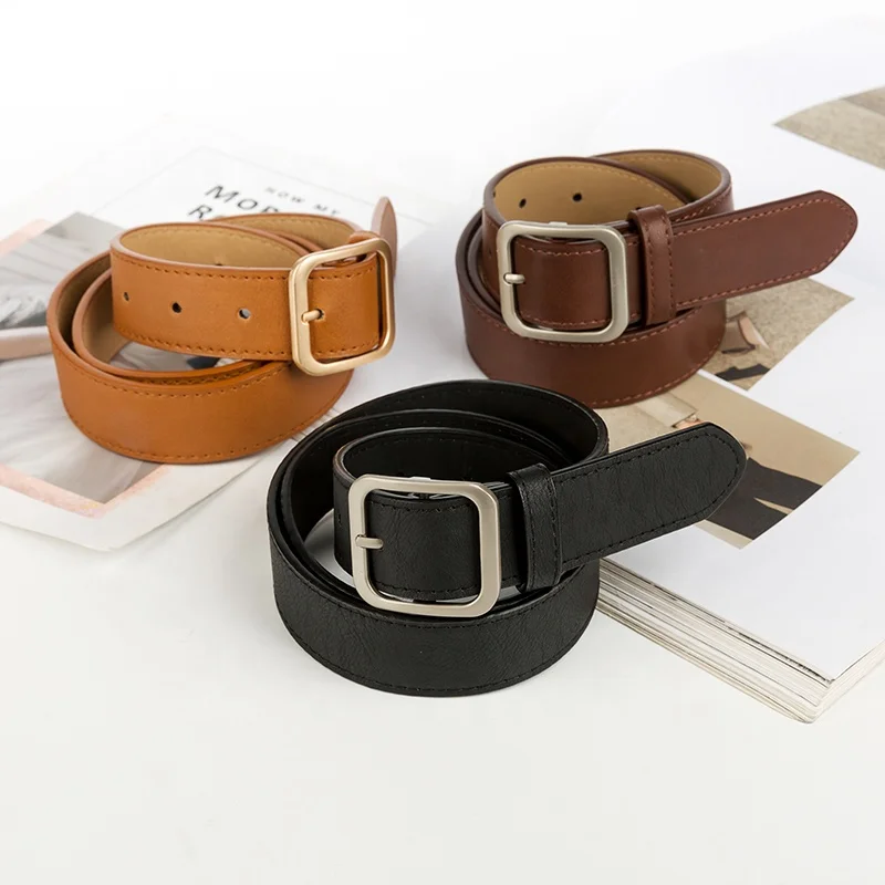 2019 модный дизайн золотые Роскошные металлические аксессуары для женщин повседневный ремень из искусственной