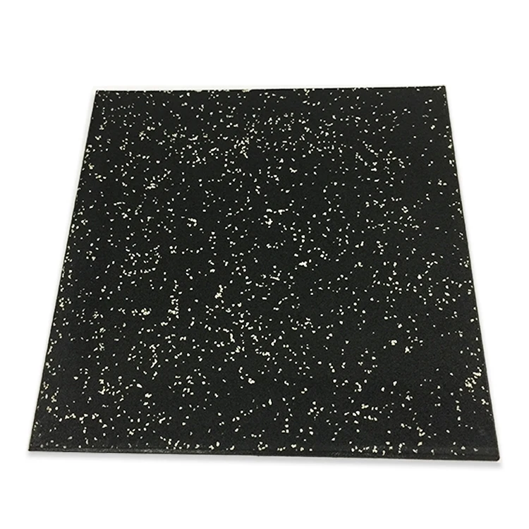 GYM mats rubber flooring Factory customized anti vibration shock absorber EPDM speckles tile rubber mats rubber tiles for GYM