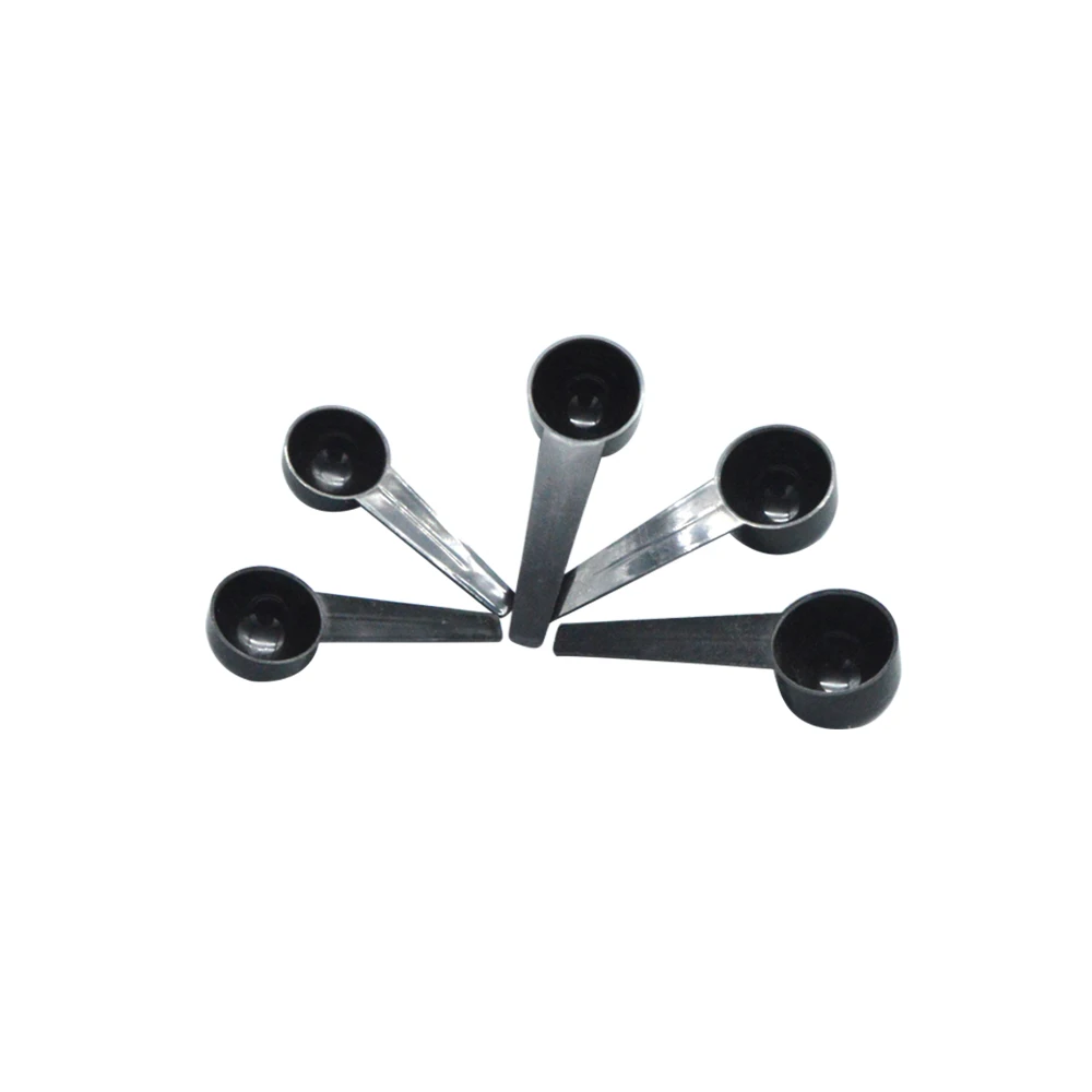 Оптовая продажа, пластиковая черная мерная ложка, порошковая мерная ложка, медицинская ложка