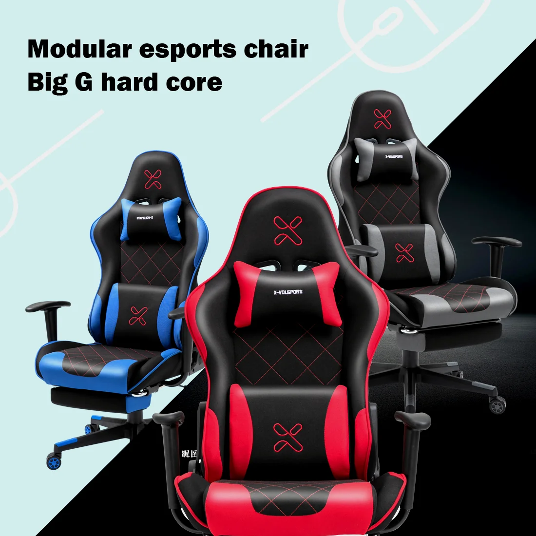 Red and black gaming chair for PC and mobile gaming