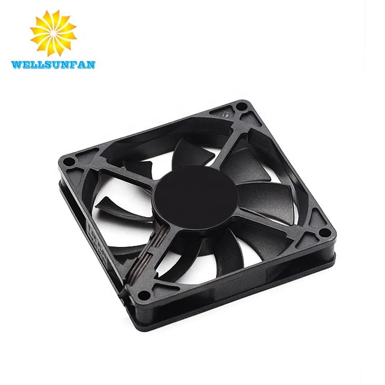 WellSunFan mini fan Factory Direct Sale 12V Waterproof Dc Motor 12Vdc 80Mm White Computer Cooling Fan cooler cpu