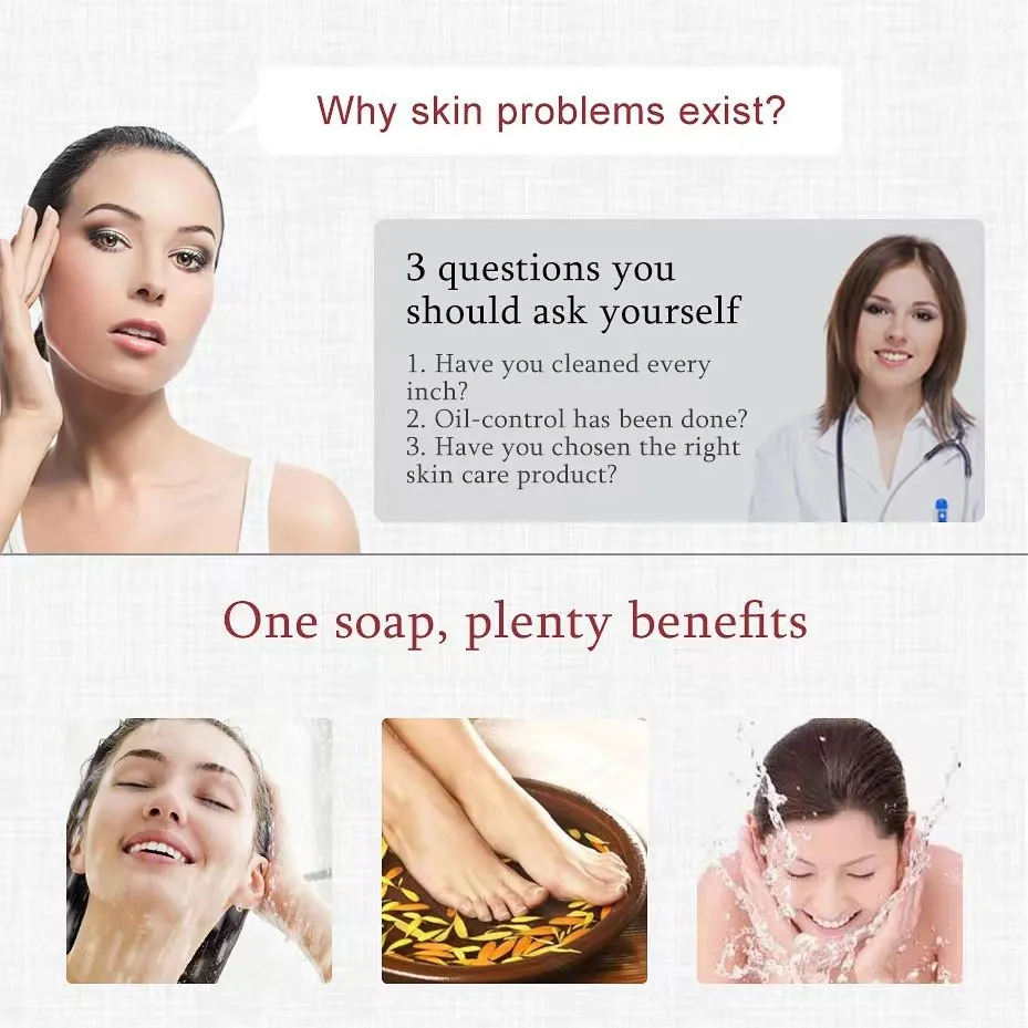 Free Shipping ZUDAIFU Sulfur soap natural Anti Fungus Healthy Soaps Skin care