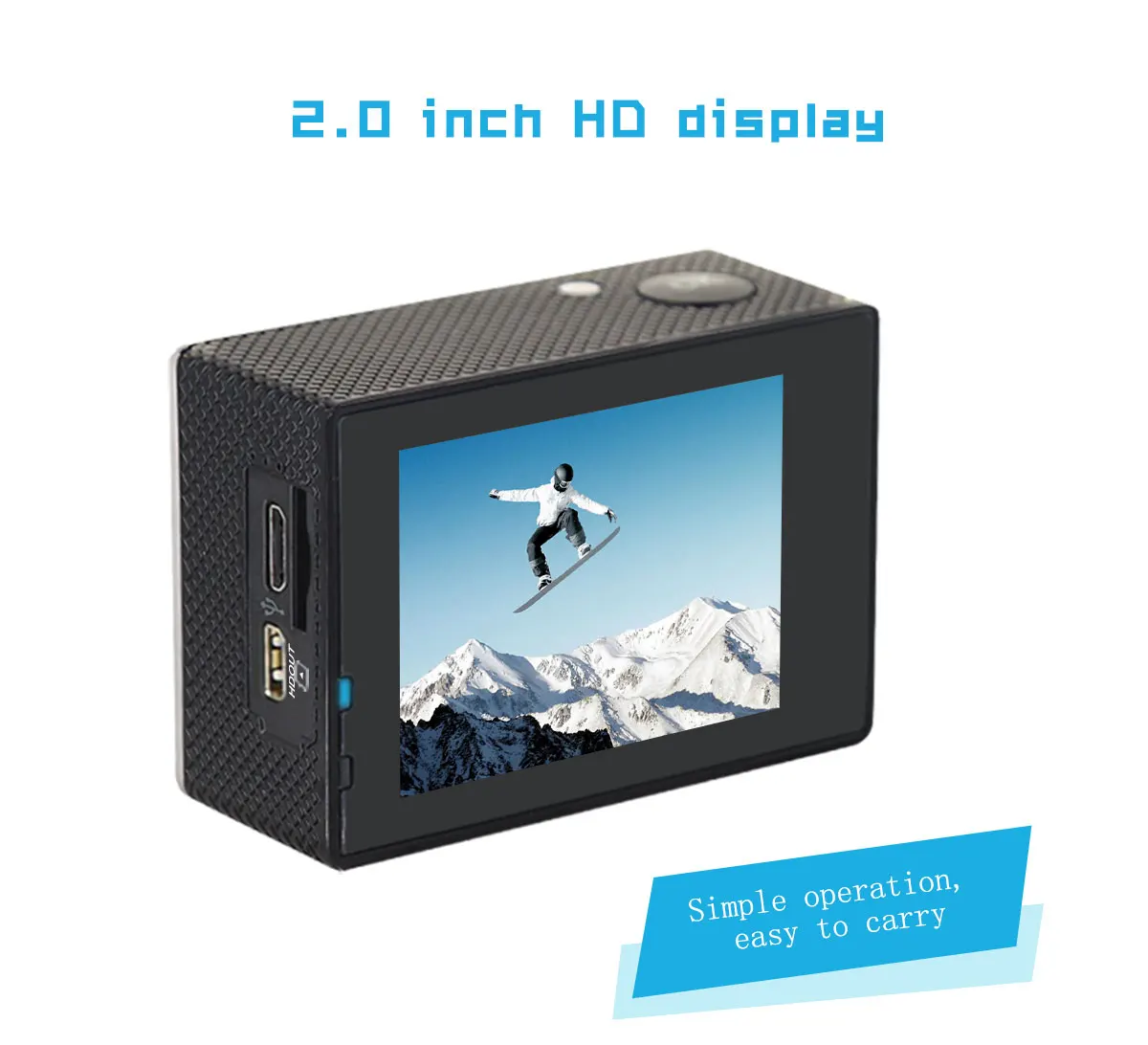  Лидер продаж 2020 Экшн-камера Icatch 1080P Wi-Fi экран 2 0 дюйма водонепроницаемая Спортивная мини-камера DV с креплением на
