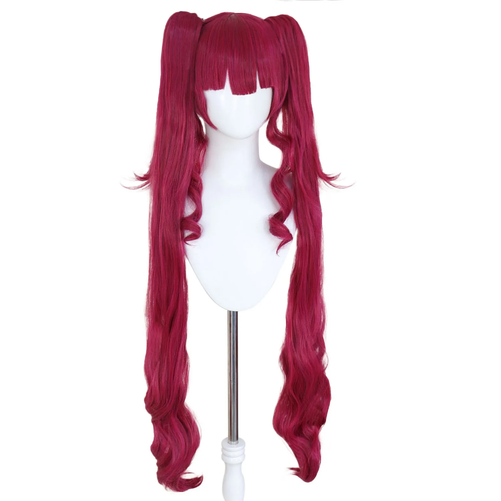 Anogol Houshou Marin cosplay wig 36inch long length double tail with bangs for party &1pc wigcap