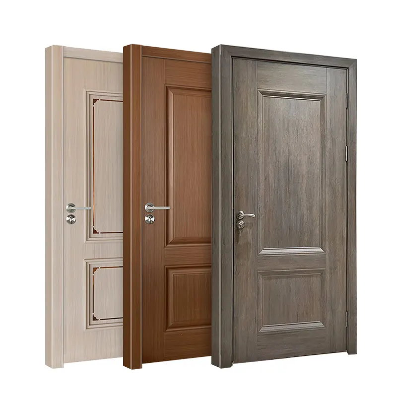 Factory modern interior design wooden interior door waterproof Melamine faced MDF Bedroom Doors