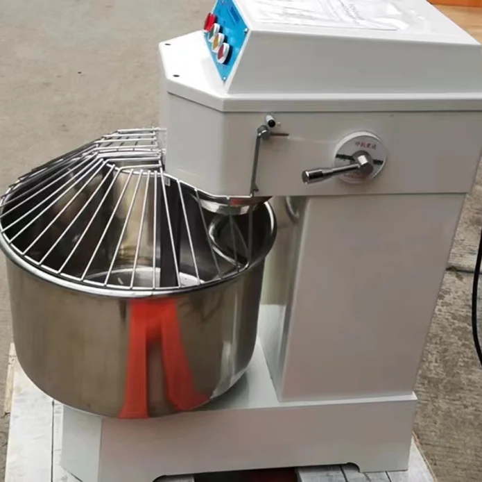 Bakery Industrial Flour mixing machine commercial bread baking pizza 25kg 50kg 75kg spiral dough mixer machine price for sale