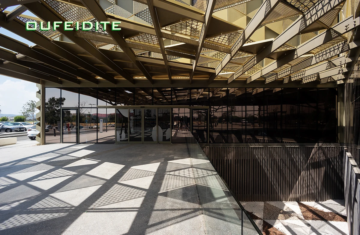 OFDT Exterior Metal Solid Laser Cutting Cladding Design Panels Perforation Facade Aluminum Wall Cladding with Akzo Nobel Paint