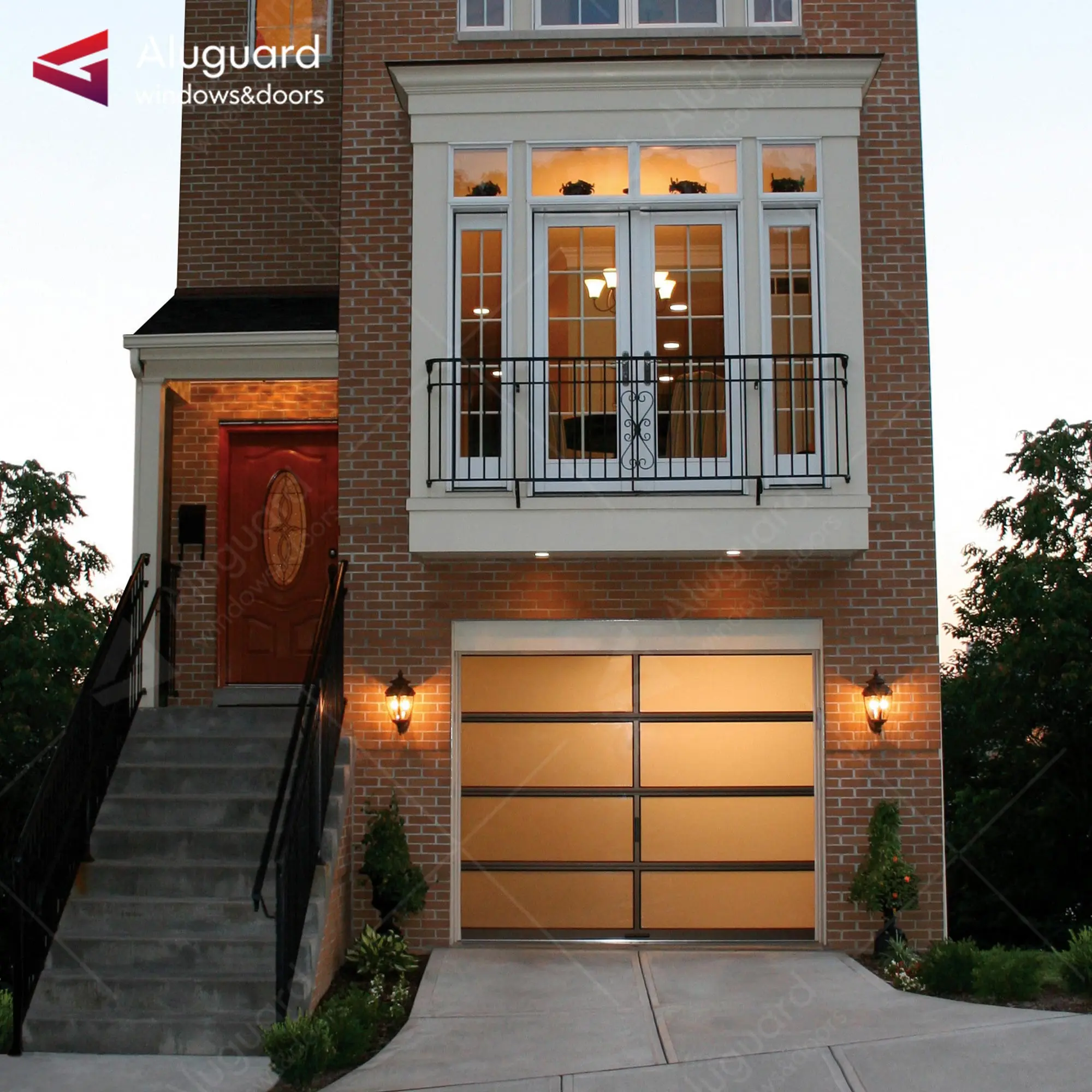 Residential Modern 10 x 7 garage door High quality security garage door New design overhead garage door