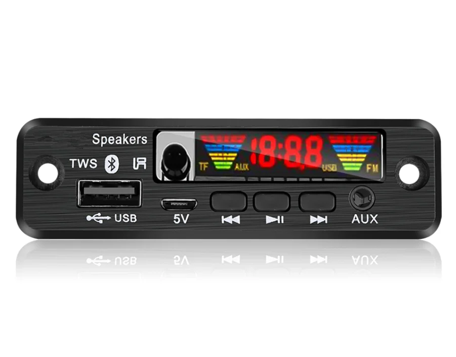 HLX 5 В MP3 декодер плата 0 беспроводной аудио модуль цветной экран Поддержка APE USB TF FM радио для