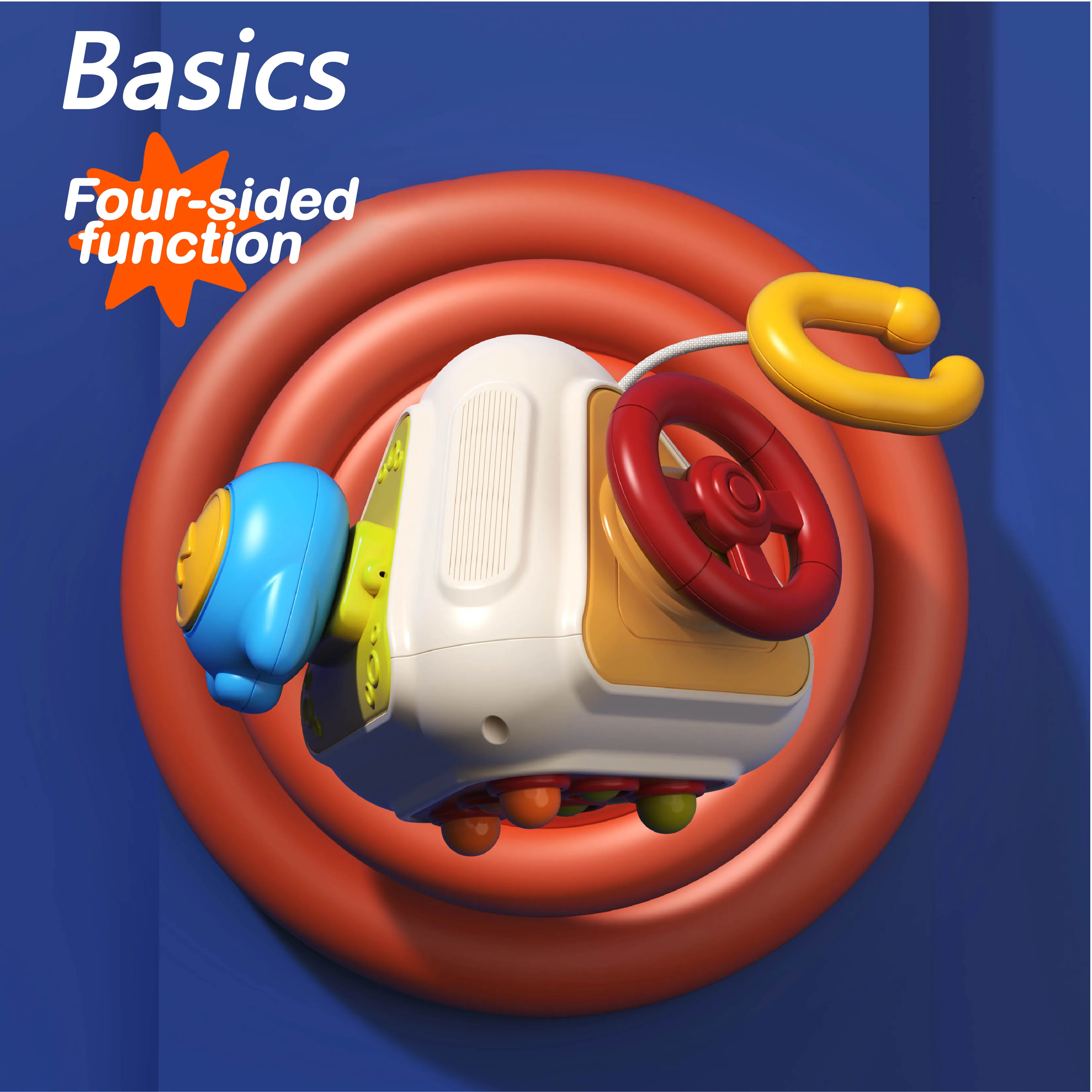 SL Baby Multifunction Ball Toy 10 side Montessori Early Educational Sensory Toys Busy Cube For 1 To 3-year-old Boys Girls