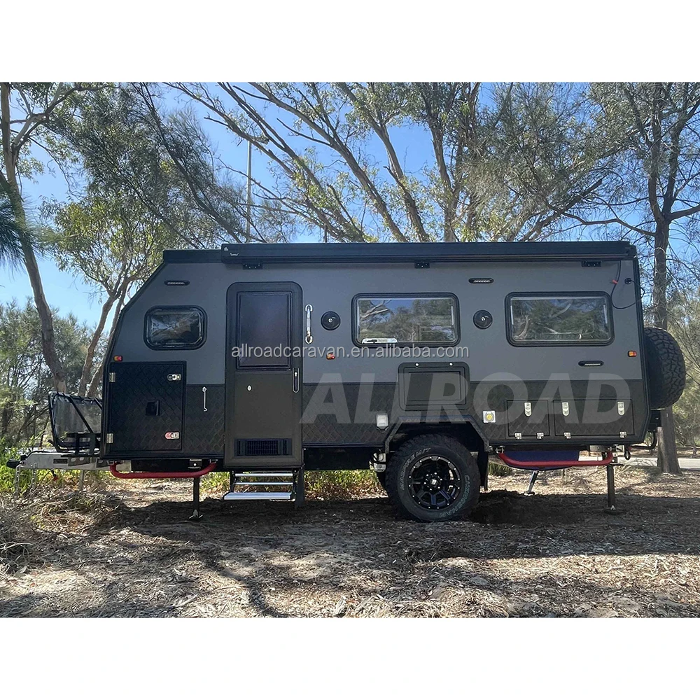 Professional 4X4 off road popup camper trailer australian pop up caravan with 4 bunk beds for wholesales