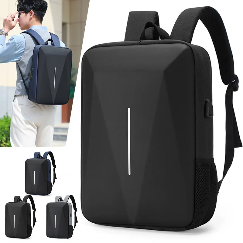 hard shell fashion computer backpack middle school bag British style business backpack business computer laptop bag