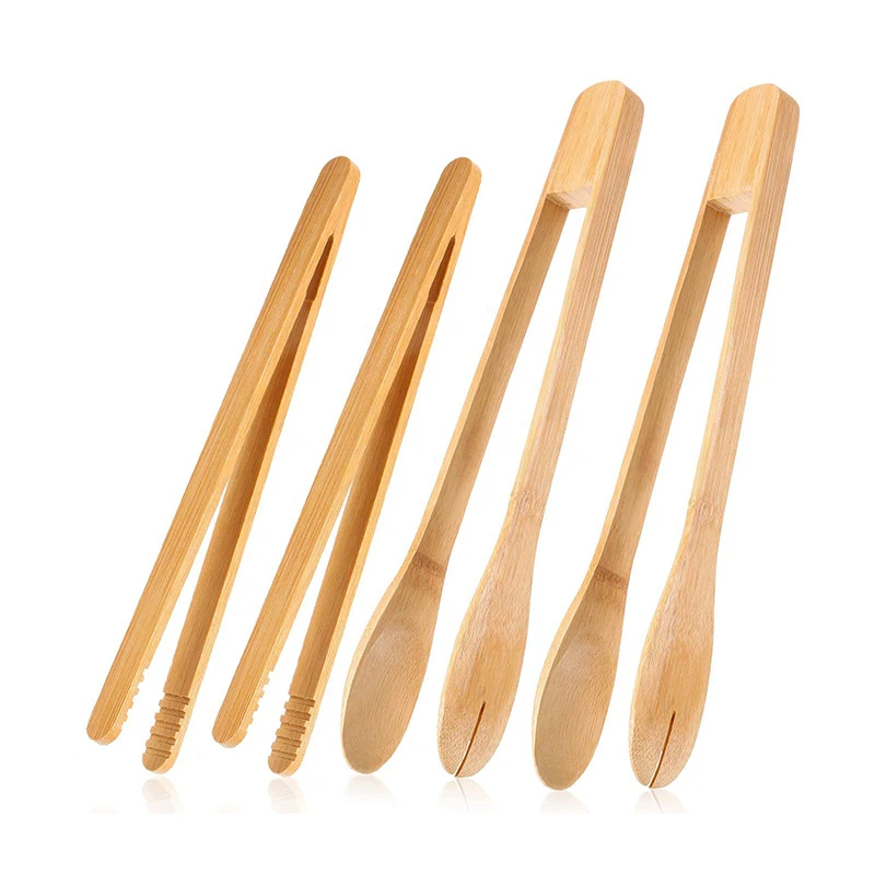 Лидер продаж, аксессуары для чая, щипцы для салата, бамбуковые щипцы для кухни