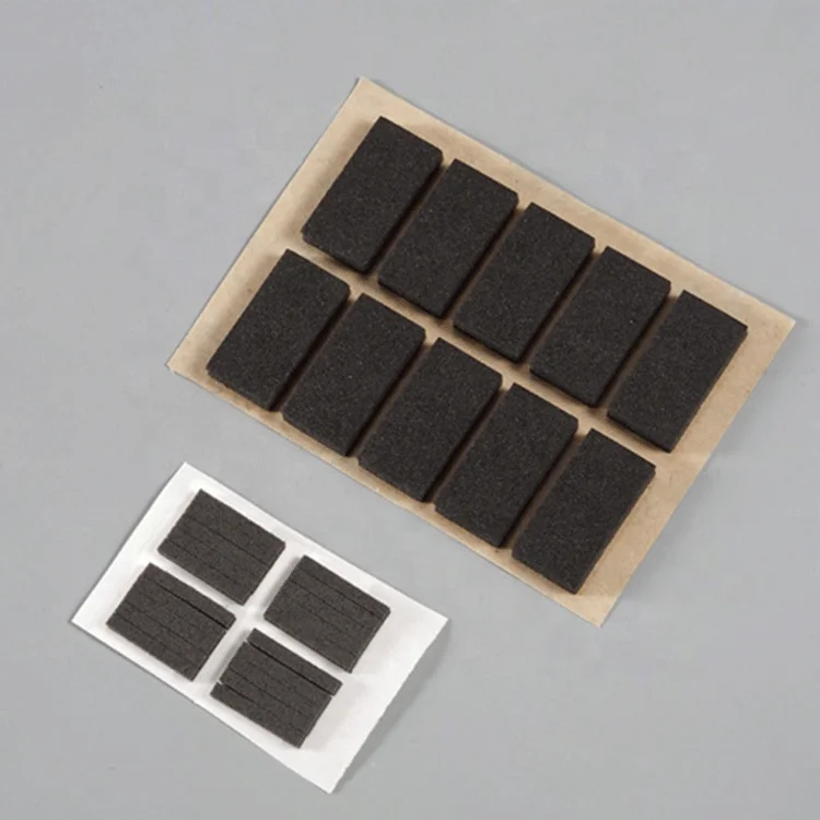 Neoprene Sponge Foam Rubber Double Sided Adhesive Mat Die Cut Pad Non-slip Gasket Foam Rubber Sponge