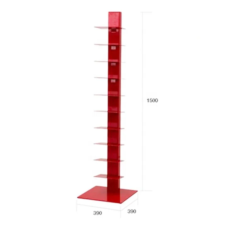 10 - tier standing bookshelf iron spine invisible shelf bookshelf kids children pipe bookshelf for home office corner